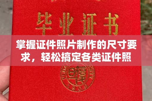湘阴掌握证件照片制作的尺寸要求，轻松搞定各类证件照